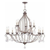 Livex Lighting 6438 - 71 Chesterfield 12 Light Chandelier, Hand Applied Venetian Golden Bronze - Eva Essentials